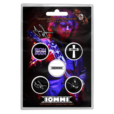 Black Sabbath - Tony Iommi Button Badge Pack (UK Import)