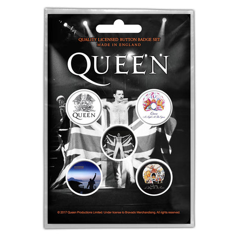 Queen - Freddie - Button Badge Set - UK Import