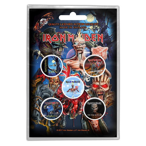 Iron Maiden - Later Albums - Button Badge Set - UK Import