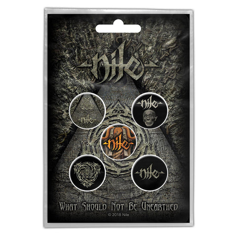 Nile - What Should Not Be Unearthed - Button Badge Set - UK Import