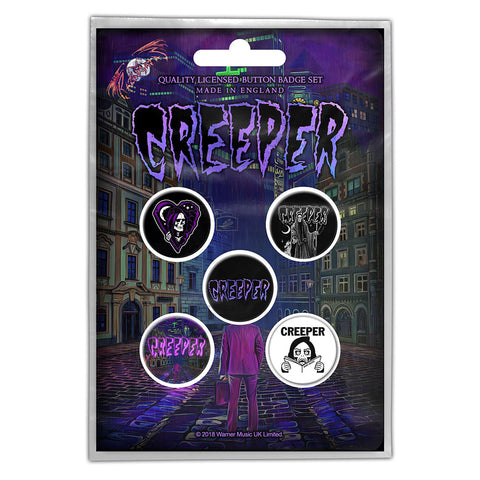 Creeper - Eternity In Your Arms - Button Badge Set - Logos - UK Import