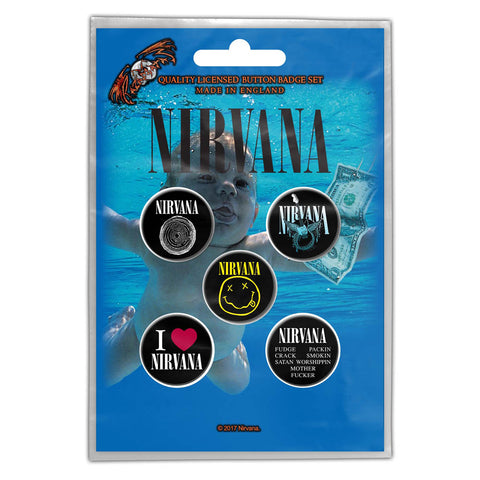 Nirvana - Nevermind Button Badge Pack (UK Import)
