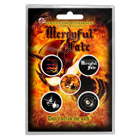 Mercyful Fate - Don’t Break The Oath - Button Badge Set - UK Import