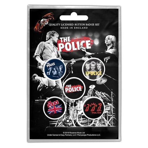 The Police - Various Live - Button Badge Set - UK Import