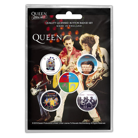 Queen - Later Albums - Button Badge Set - UK Import