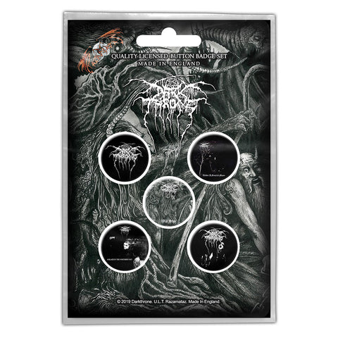 Darkthrone - Old Star - Button Badge Set - Logos - UK Import