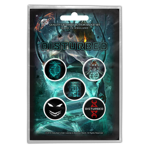 Disturbed - Evolution - Button Badge Pack (UK Import)