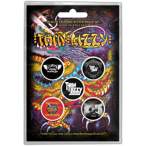 Thin Lizzy - Chinatown - Button Badge Set - UK Import