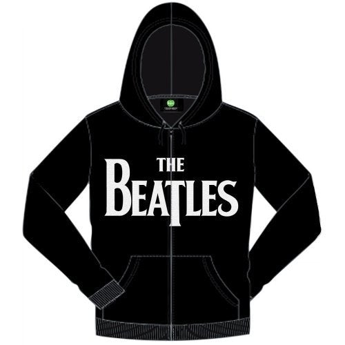 The Beatles - Drop T Rock – (UK Logo Zip Universe Hoodie Merch Import)