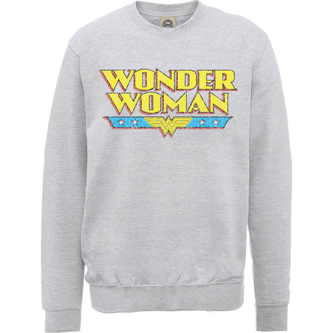Wonder Woman - Logo Crackle - Crewneck Sweater (UK Import) – Rock Merch  Universe