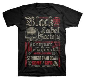 Black Label Society - Moto Collage T-Shirt