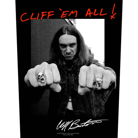Metallica - Cliff 'Em All Back Patch (UK Import)