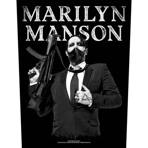 Marilyn Manson - Machine Gun - Back Patch (UK Import)