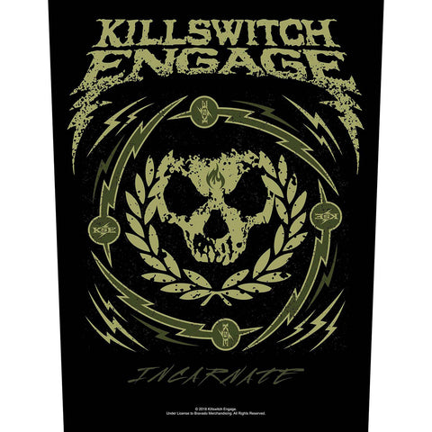 Killswitch Engage - Skull Wreath - Back Patch (UK Import)