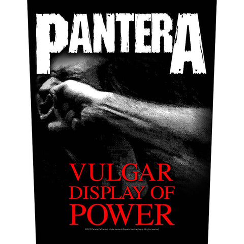 Pantera - Vulgar Display Of Power - Back Patch (UK Import)