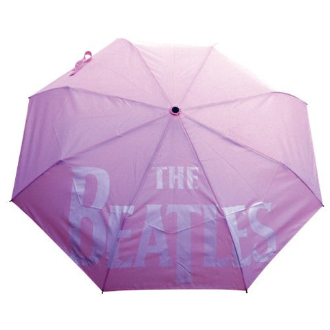 The Beatles - Drop T Logo With Retractable Fitting Umbrella (UK Import)
