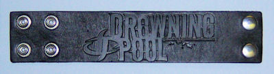 Drowning Pool - Embossed Logo Leather Wristband