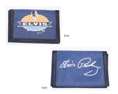 Elvis Presley - Nylon Hook & Loop Closure Wallet