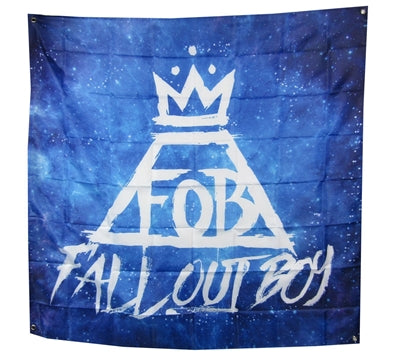 Fall Out Boy - Crown Blue Poster Flag