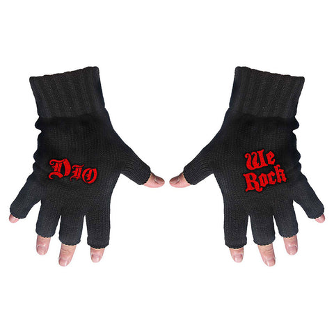 Dio - Logo & We Rock - Fingerless Gloves (UK Import)