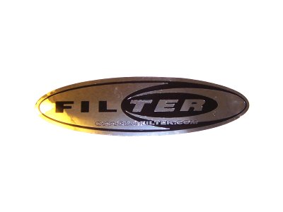 Filter - Silver Oval Logo Sticker