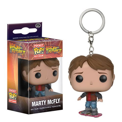 Back To The Future - Vinyl Figure Key Chain - Marty McFly - Hoverboard
