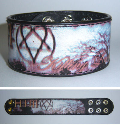 HIM - Killing Loneliness Thin Leather Wristband