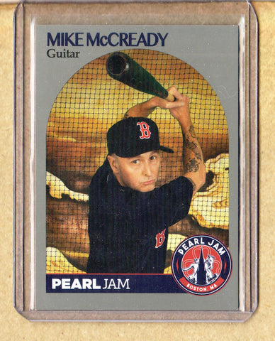 Pearl Jam-Trading Card-Mike McCready-2018 Boston-Sox Uniform-Licensed-Authentic
