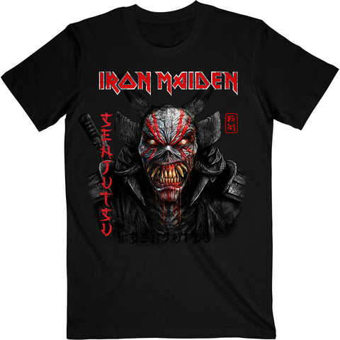 Iron Maiden - Senjutsu Black Cover Vertical Logo T-Shirt (UK Import)