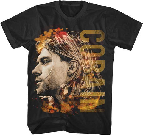 Nirvana - Kurt Cobain Colored Side View T-Shirt