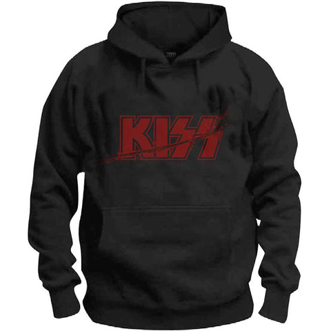 KISS - Slashed Logo Pullover Hoodie (UK Import)