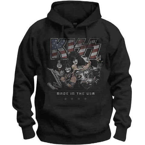 KISS - Made In The USA Pullover Hoodie (UK Import)