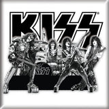 KISS - Graphite Logo Fridge Magnet (UK Import)