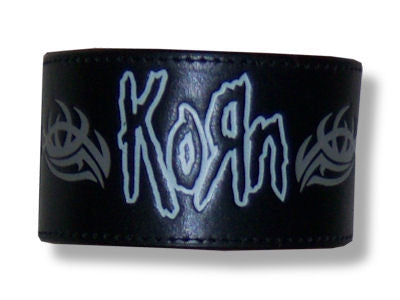 Korn - Ornate Leather Wristband