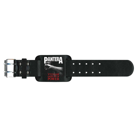 Pantera - V.D.O.P. Leather Logo Metal Strap - Wristband (UK Import)