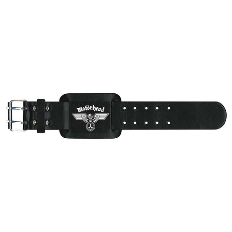Motorhead - Hammered Leather Logo Metal Strap - Wristband (UK Import)