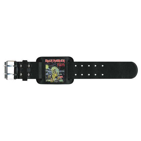 Iron Maiden - Leather Logo Metal Strap - Wristband (UK Import)