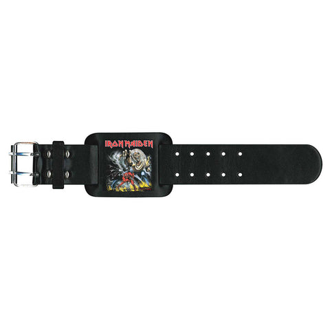 Iron Maiden - Leather Number Of The Beast Metal Strap - Wristband (UK Import)