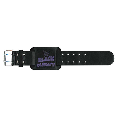 Black Sabbath - Leather Logo Metal Strap - Wristband (UK Import)