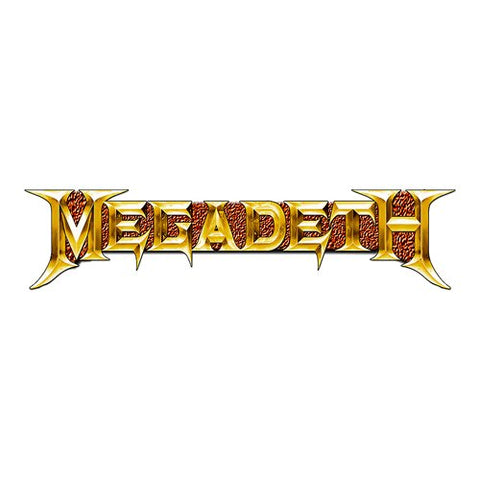 Megadeth - Gold Logo Lapel Pin Badge (UK Import)