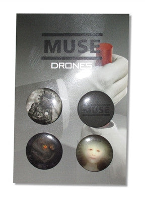 Muse - Drones 4 Piece Button Set