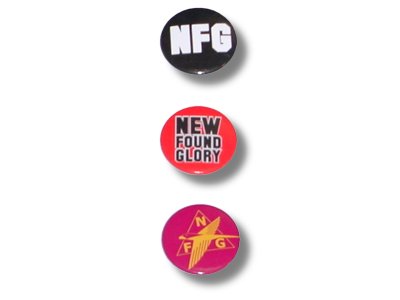 New Found Glory - 3 Pinback Button Pack