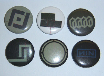 Nine Inch Nails - Year Zero 6 Button Set
