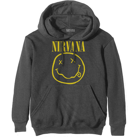 Nirvana - Yellow Smiley Pullover Hoodie (UK Import)