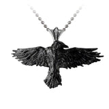 Black Raven Pendant Necklace (UK Import)