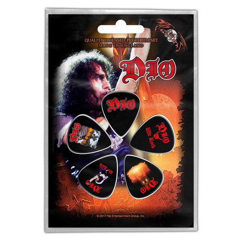 Dio - Guitar Pick Set - 5 Picks - UK Import - Licensed New In Pack
