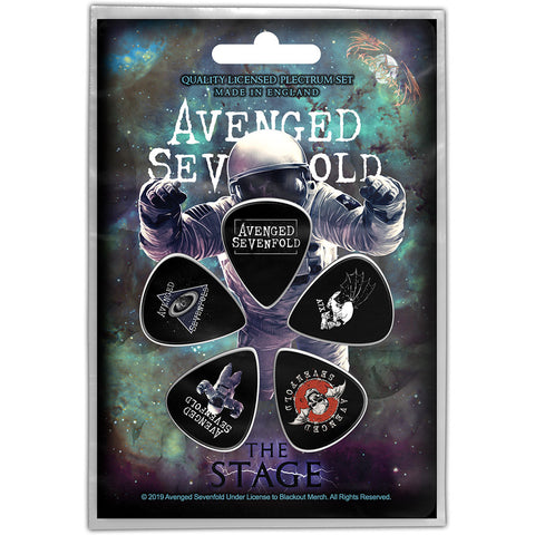 Avenged Sevenfold - Guitar Pick Set - 5 Picks - UK Import - Licensed New In Pack
