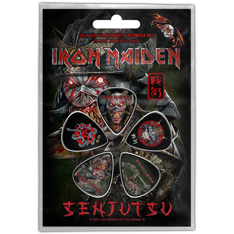 Iron Maiden - Guitar Pick Set - 5 Picks - Senjutsu - UK Import - Licensed New In Pack