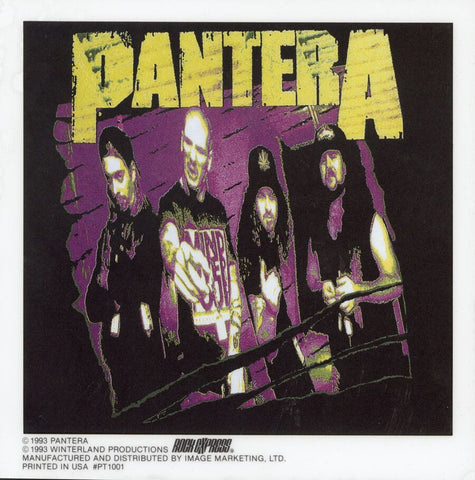 Pantera - Sticker - Group Band - Dimebag