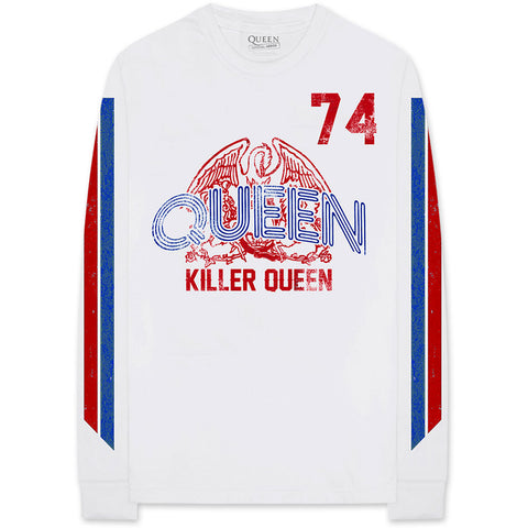 Queen - Killer Queen '74 Stripes - Longsleeve Tee (UK Import)